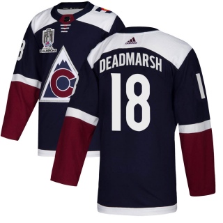 Men's Adam Deadmarsh Colorado Avalanche Adidas Alternate 2022 Stanley Cup Champions Jersey - Authentic Navy