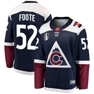 Men's Adam Foote Colorado Avalanche Fanatics Branded Alternate 2022 Stanley Cup Final Patch Jersey - Breakaway Navy