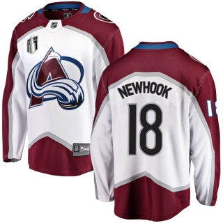 Men's Alex Newhook Colorado Avalanche Fanatics Branded Away 2022 Stanley Cup Final Patch Jersey - Breakaway White