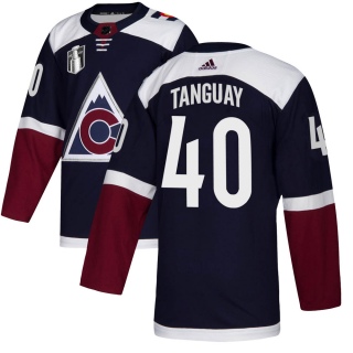 Men's Alex Tanguay Colorado Avalanche Adidas Alternate 2022 Stanley Cup Final Patch Jersey - Authentic Navy
