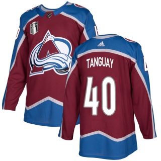 Men's Alex Tanguay Colorado Avalanche Adidas Burgundy Home 2022 Stanley Cup Final Patch Jersey - Authentic