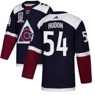 Men's Charles Hudon Colorado Avalanche Adidas Alternate 2022 Stanley Cup Champions Jersey - Authentic Navy