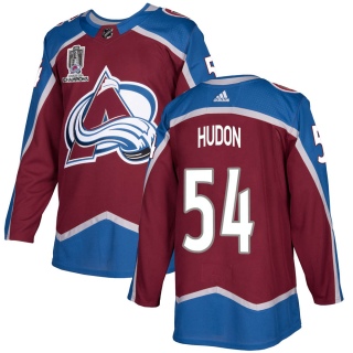 Men's Charles Hudon Colorado Avalanche Adidas Burgundy Home 2022 Stanley Cup Champions Jersey - Authentic