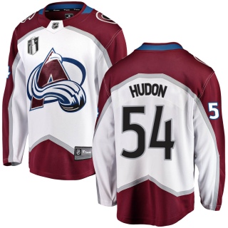 Men's Charles Hudon Colorado Avalanche Fanatics Branded Away 2022 Stanley Cup Final Patch Jersey - Breakaway White