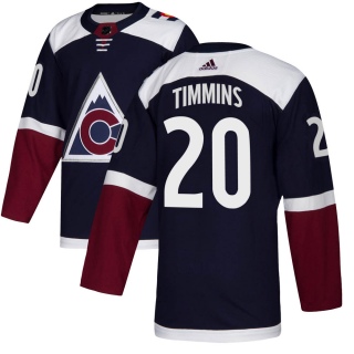 Men's Conor Timmins Colorado Avalanche Adidas ized Alternate Jersey - Authentic Navy