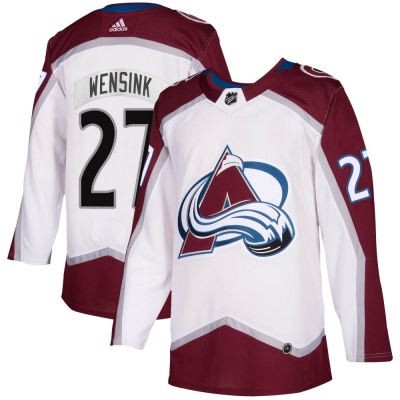 Men's John Wensink Colorado Avalanche Adidas 2020/21 Away Jersey - Authentic White