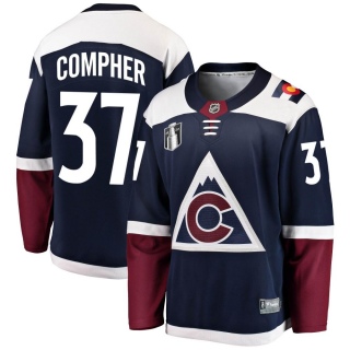 Men's J.t. Compher Colorado Avalanche Fanatics Branded J.T. Compher Alternate 2022 Stanley Cup Final Patch Jersey - Breakaway Na