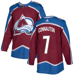 Men's Kevin Connauton Colorado Avalanche Adidas ized Burgundy Home Jersey - Authentic