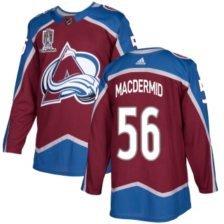 Men's Kurtis MacDermid Colorado Avalanche Adidas Burgundy Home 2022 Stanley Cup Champions Jersey - Authentic