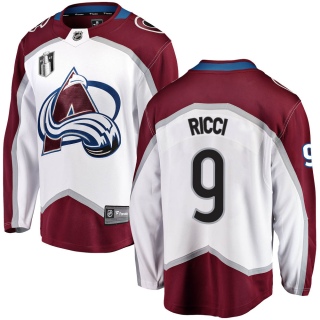 Men's Mike Ricci Colorado Avalanche Fanatics Branded Away 2022 Stanley Cup Final Patch Jersey - Breakaway White