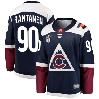 Men's Mikko Rantanen Colorado Avalanche Fanatics Branded Alternate 2022 Stanley Cup Final Patch Jersey - Breakaway Navy