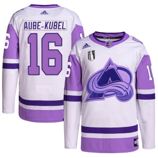 Men's Nicolas Aube-Kubel Colorado Avalanche Adidas Hockey Fights Cancer Primegreen 2022 Stanley Cup Final Patch Jersey - Authent