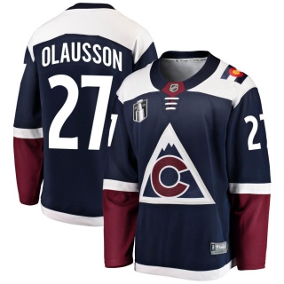 Men's Oskar Olausson Colorado Avalanche Fanatics Branded Alternate 2022 Stanley Cup Final Patch Jersey - Breakaway Navy