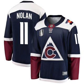 Men's Owen Nolan Colorado Avalanche Fanatics Branded Alternate 2022 Stanley Cup Final Patch Jersey - Breakaway Navy