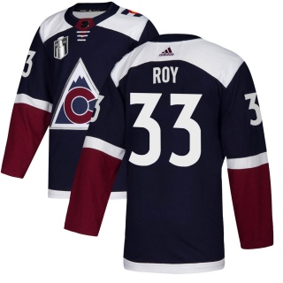 Men's Patrick Roy Colorado Avalanche Adidas Alternate 2022 Stanley Cup Final Patch Jersey - Authentic Navy