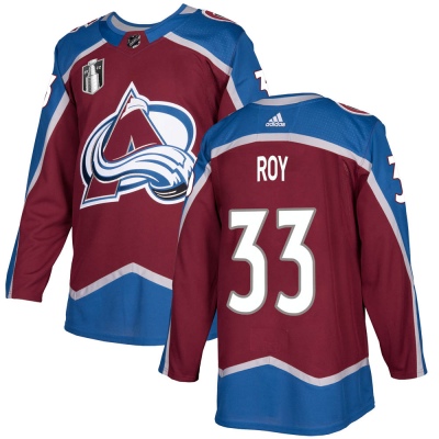 Men's Patrick Roy Colorado Avalanche Adidas Burgundy Home 2022 Stanley Cup Final Patch Jersey - Authentic