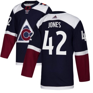 Men's Peyton Jones Colorado Avalanche Adidas Alternate Jersey - Authentic Navy