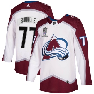 Men's Raymond Bourque Colorado Avalanche Adidas 2020/21 Away 2022 Stanley Cup Champions Jersey - Authentic White
