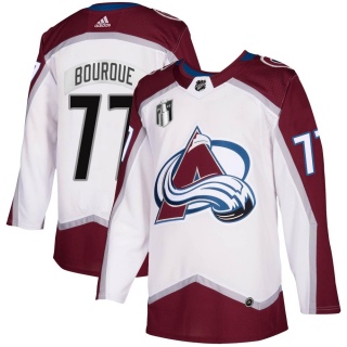Men's Raymond Bourque Colorado Avalanche Adidas 2020/21 Away 2022 Stanley Cup Final Patch Jersey - Authentic White