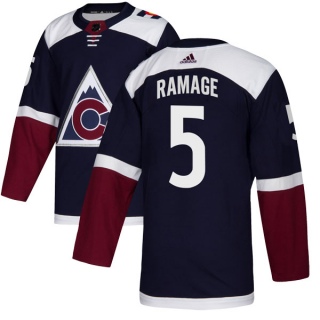 Men's Rob Ramage Colorado Avalanche Adidas Alternate Jersey - Authentic Navy