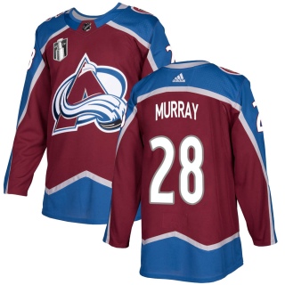 Men's Ryan Murray Colorado Avalanche Adidas Burgundy Home 2022 Stanley Cup Final Patch Jersey - Authentic