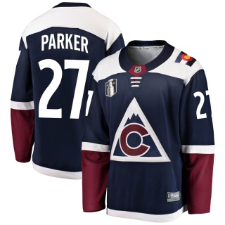 Men's Scott Parker Colorado Avalanche Fanatics Branded Alternate 2022 Stanley Cup Final Patch Jersey - Breakaway Navy