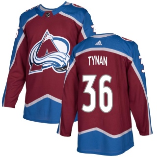 Men's T.J. Tynan Colorado Avalanche Adidas Burgundy Home Jersey - Authentic