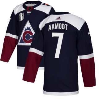 Men's Wyatt Aamodt Colorado Avalanche Adidas Alternate 2022 Stanley Cup Final Patch Jersey - Authentic Navy