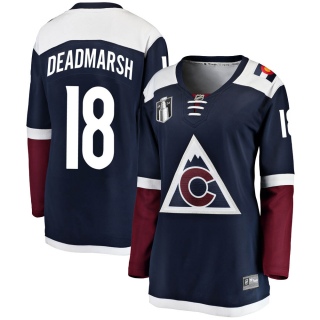 Women's Adam Deadmarsh Colorado Avalanche Fanatics Branded Alternate 2022 Stanley Cup Final Patch Jersey - Breakaway Navy