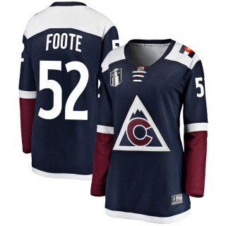 Women's Adam Foote Colorado Avalanche Fanatics Branded Alternate 2022 Stanley Cup Final Patch Jersey - Breakaway Navy
