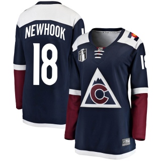 Women's Alex Newhook Colorado Avalanche Fanatics Branded Alternate 2022 Stanley Cup Final Patch Jersey - Breakaway Navy