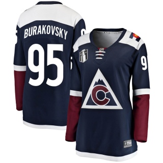 Women's Andre Burakovsky Colorado Avalanche Fanatics Branded Alternate 2022 Stanley Cup Final Patch Jersey - Breakaway Navy