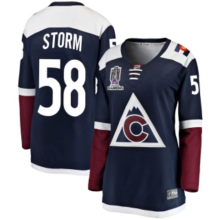 Women's Ben Storm Colorado Avalanche Fanatics Branded Alternate 2022 Stanley Cup Champions Jersey - Breakaway Navy