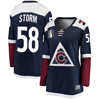 Women's Ben Storm Colorado Avalanche Fanatics Branded Alternate 2022 Stanley Cup Final Patch Jersey - Breakaway Navy