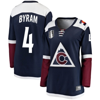 Women's Bowen Byram Colorado Avalanche Fanatics Branded Alternate 2022 Stanley Cup Final Patch Jersey - Breakaway Navy
