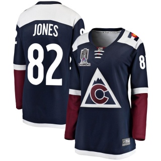Women's Caleb Jones Colorado Avalanche Fanatics Branded Alternate 2022 Stanley Cup Champions Jersey - Breakaway Navy