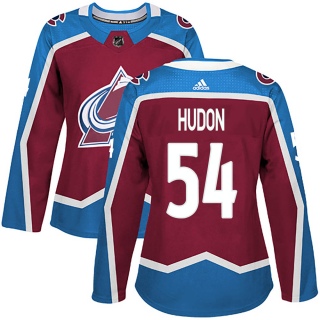Women's Charles Hudon Colorado Avalanche Adidas Burgundy Home Jersey - Authentic