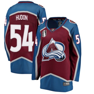 Women's Charles Hudon Colorado Avalanche Fanatics Branded Maroon Home 2022 Stanley Cup Final Patch Jersey - Breakaway