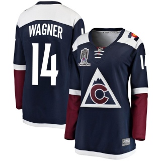 Women's Chris Wagner Colorado Avalanche Fanatics Branded Alternate 2022 Stanley Cup Champions Jersey - Breakaway Navy