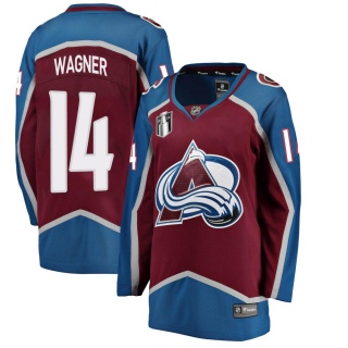 Women's Chris Wagner Colorado Avalanche Fanatics Branded Maroon Home 2022 Stanley Cup Final Patch Jersey - Breakaway