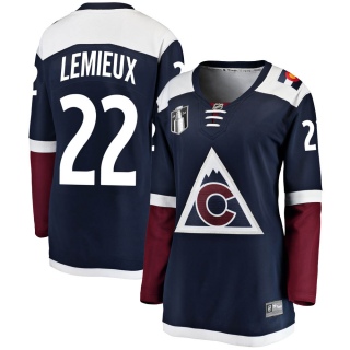 Women's Claude Lemieux Colorado Avalanche Fanatics Branded Alternate 2022 Stanley Cup Final Patch Jersey - Breakaway Navy