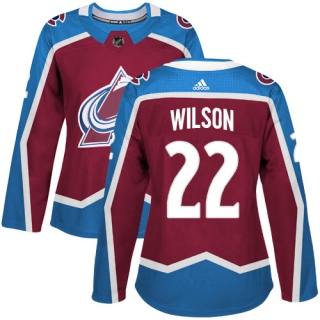 Women's Colin Wilson Colorado Avalanche Adidas Burgundy Home Jersey - Authentic Red