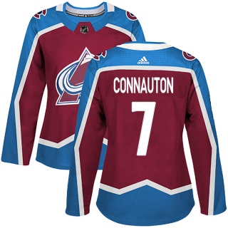 Women's Kevin Connauton Colorado Avalanche Adidas ized Burgundy Home Jersey - Authentic