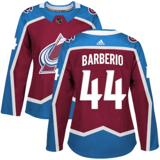 Women's Mark Barberio Colorado Avalanche Adidas Burgundy Home Jersey - Authentic Red
