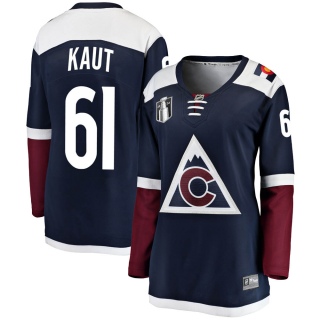 Women's Martin Kaut Colorado Avalanche Fanatics Branded Alternate 2022 Stanley Cup Final Patch Jersey - Breakaway Navy