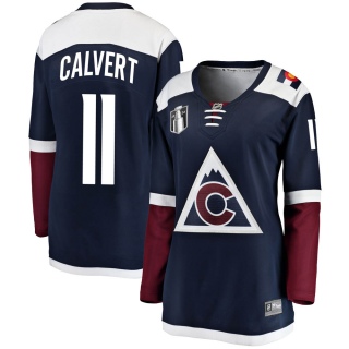 Women's Matt Calvert Colorado Avalanche Fanatics Branded Alternate 2022 Stanley Cup Final Patch Jersey - Breakaway Navy