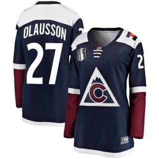 Women's Oskar Olausson Colorado Avalanche Fanatics Branded Alternate 2022 Stanley Cup Final Patch Jersey - Breakaway Navy