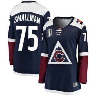 Women's Spencer Smallman Colorado Avalanche Fanatics Branded Alternate 2022 Stanley Cup Final Patch Jersey - Breakaway Navy