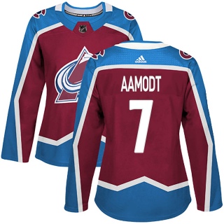 Women's Wyatt Aamodt Colorado Avalanche Adidas Burgundy Home Jersey - Authentic