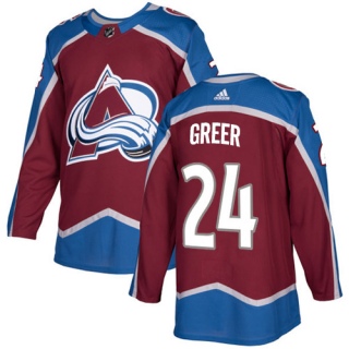 Youth A.J. Greer Colorado Avalanche Adidas Burgundy Home Jersey - Authentic Red
